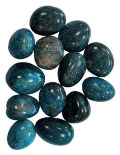 Apatite Bleue pierre roulée en 3 cm