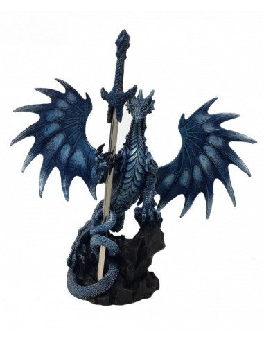 Figurine dragon bleu