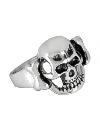 Bague skull acier modèle Bing