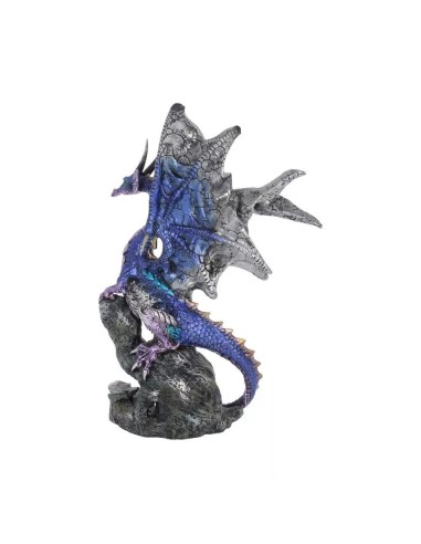 Figurine dragon violet et bleu