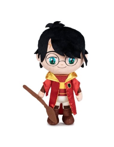 Harry Potter habillé avec sa tenue de Quidditch. 30 cm