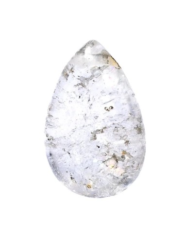 Pendentif cristal de roche bijou en pierre percée