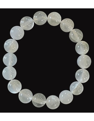 Bracelet en Sélénite pierres minérales en 10 mm