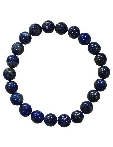 Bracelet en Lapis lazuli  perles en 8 mm
