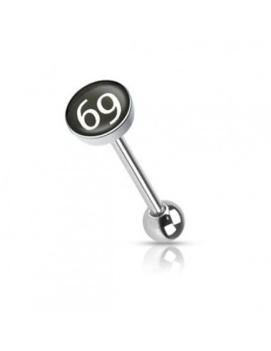 Piercing langue logo 69