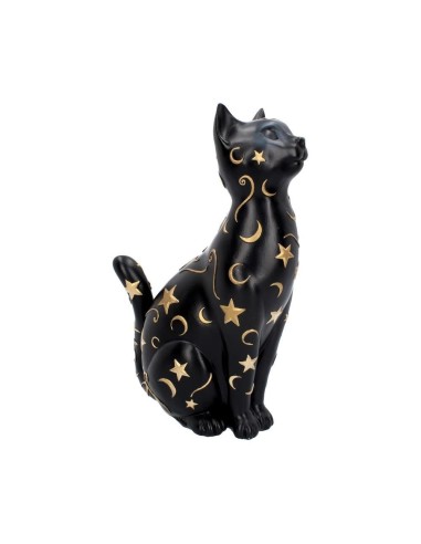 Déco Figurine Chat noir constellation 26 cm