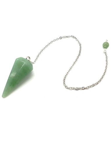 Pendule Aventurine verte en pointe divination voyance