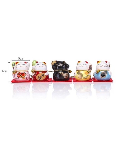 Figurines chats rieurs Maneki Neko  porte bonheur