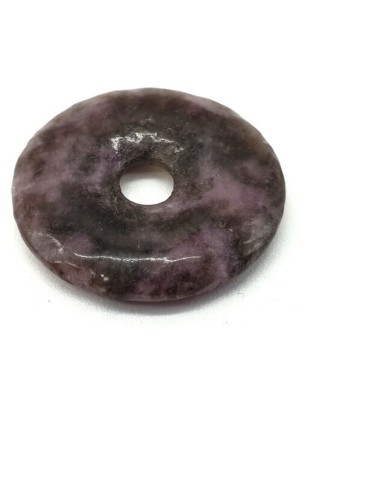 Pendentif donut en Lépidolite