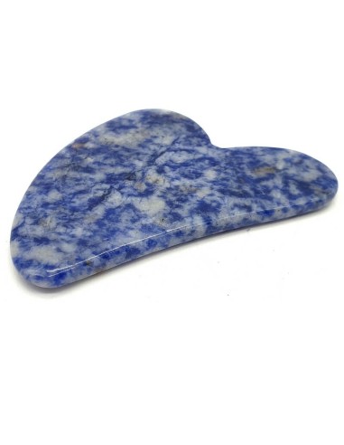 Pierre de massage Gua Sha en Sodalite