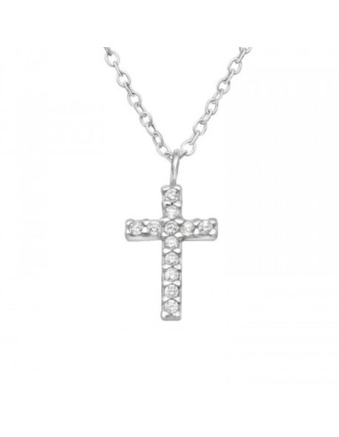 Collier croix en argent