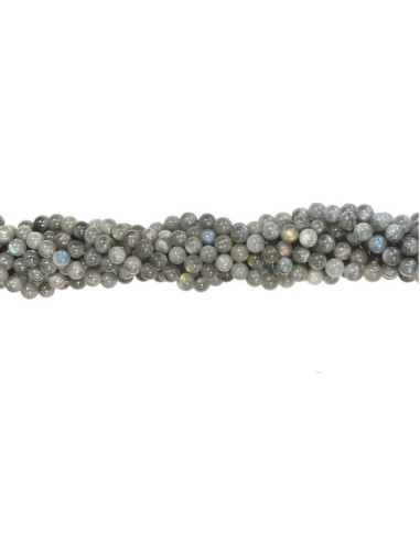 Perles en labradorite 16 perles en 6 mm