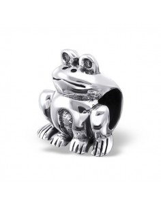 Charms grenouille argent