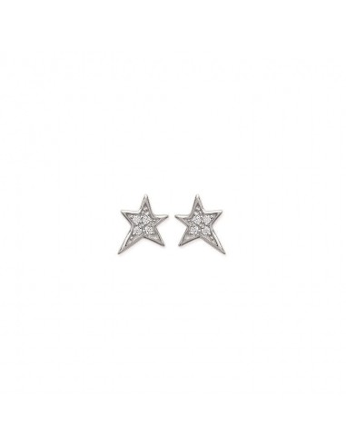 Boucles d'oreilles étoile argent