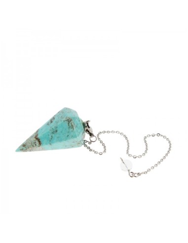 Pendule divinatoire opale bleue en pointe
