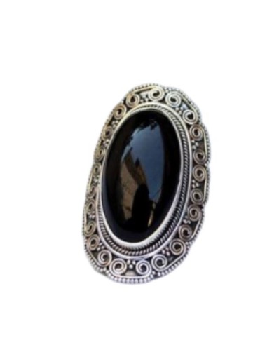 Bague Onyx véritable bijou en argent