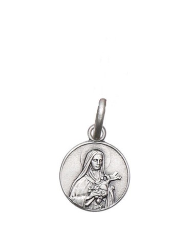 Médaille Ste Thérèse de l'Enfant-Jésus argenté