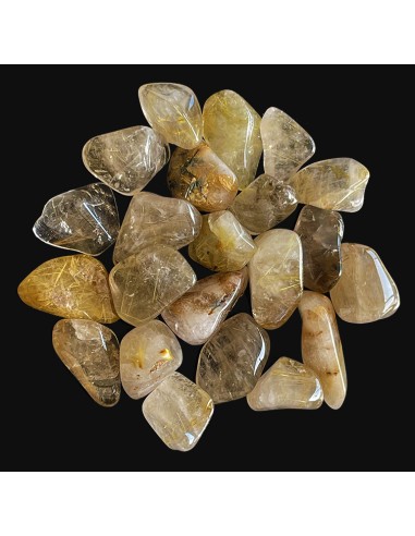 Cristal de roche rutile pierre roulée 2.5 cm