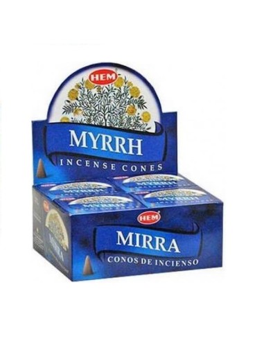 Encens Myrrhe lot de 2 boîtes de 12 cônes
