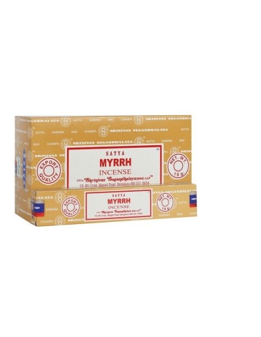 Encens Satya Myrrhe lot de 2 boîtes en 15 grammes