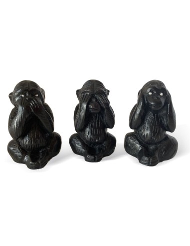 Statuettes figurines 3 singes