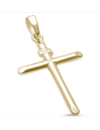 Pendentif croix et Christ bijou en plaqué or