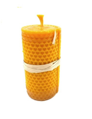 Bougie cire d'abeille en 10 cm