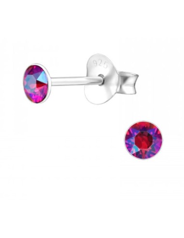 Boucles d'oreilles zircone bijou en argent