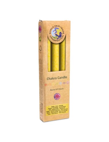 Bougie parfumée 3° chakra Manipura jaune