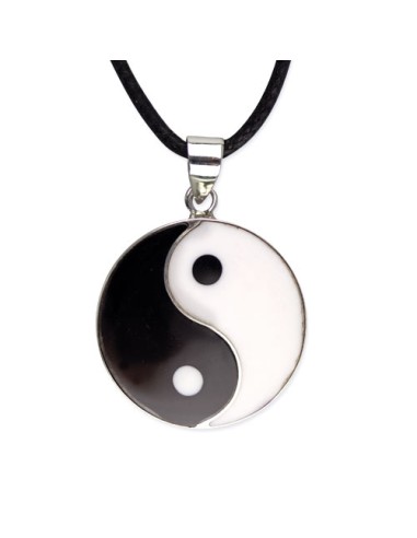 Pendentif Yin Yang en argent en 2 cm