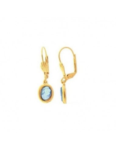 Boucles d'oreille camé Plaqué Or Blagoy