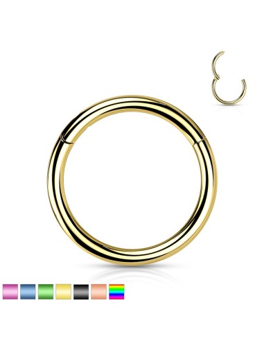 Piercing anneau 1.2 mm x 10 mm segment articulé