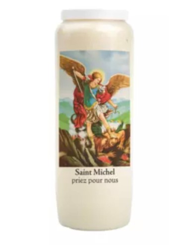 Neuvaine Saint Michel bougie religieuse avec prière