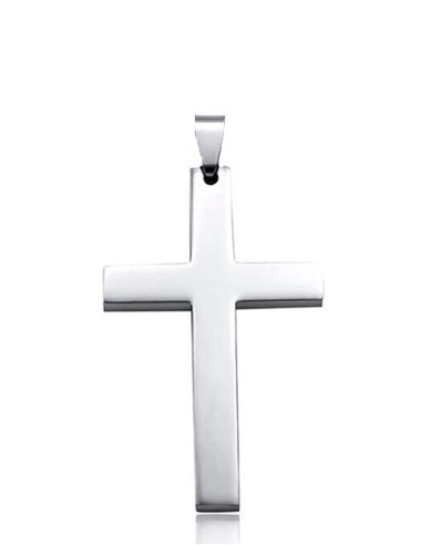 Pendentif petite croix bijou en acier
