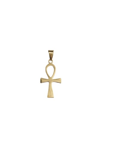 Pendentif Ankh croix de vie bijou en acier 3 cm