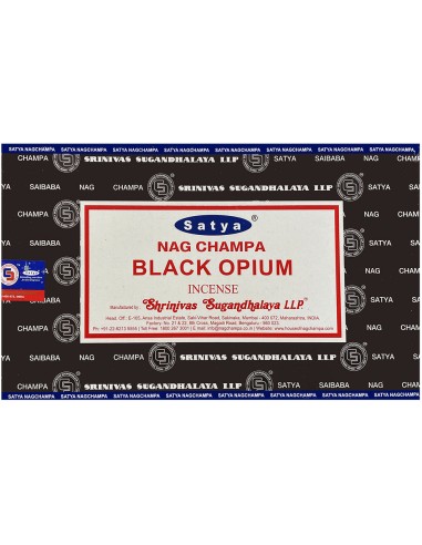 Encens Satya Black Opium 15 g x 12 boîtes