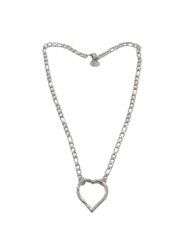 Collier cœur bijou en acier