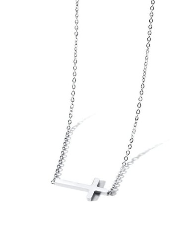 Collier croix bijou en acier 316L