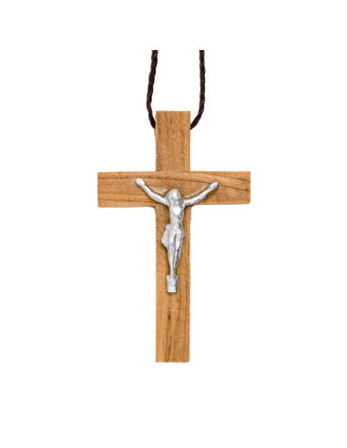 Collier croix en bois de Jérusalem