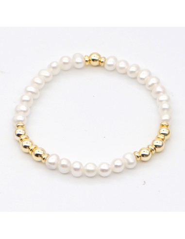 Bracelet perles d'eau douce de 4 mm