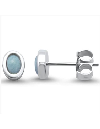 Boucles d'oreilles Larimar bijou en argent