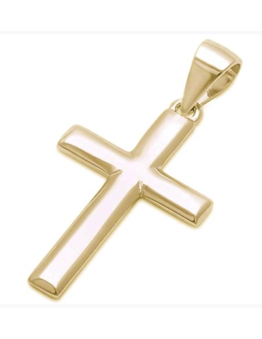 Pendentif croix bijou en plaqué or