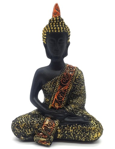 Statue Résine Bouddha Thaï bleu 13 cm