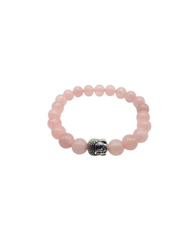 Bracelet quartz rose pierres minérales en 8 mm