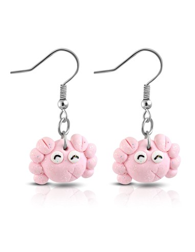 Boucles d'oreilles roses
