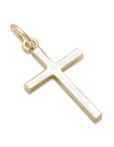 Pendentif croix bijou en plaqué or