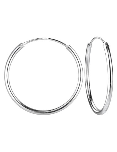 Créoles de Bali 18 mm Boucles d'Oreilles en argent