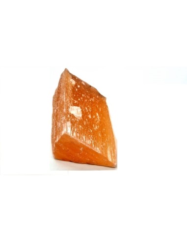 Sélenite orange bloc de 9 cm