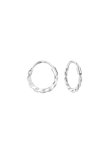 Créoles Boucles d'oreilles 11 mm bijou en argent