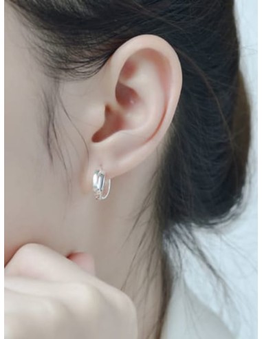 Créoles boucles d'oreilles torsadées 10 mm en argent